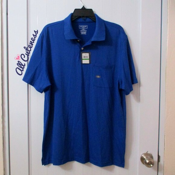 Van Heusen Blue Polo Shirt Size L - Picture 1 of 5